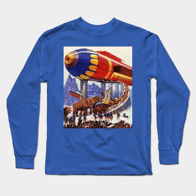 Vintage Science Fiction Long Sleeve T-Shirt by MasterpieceCafe